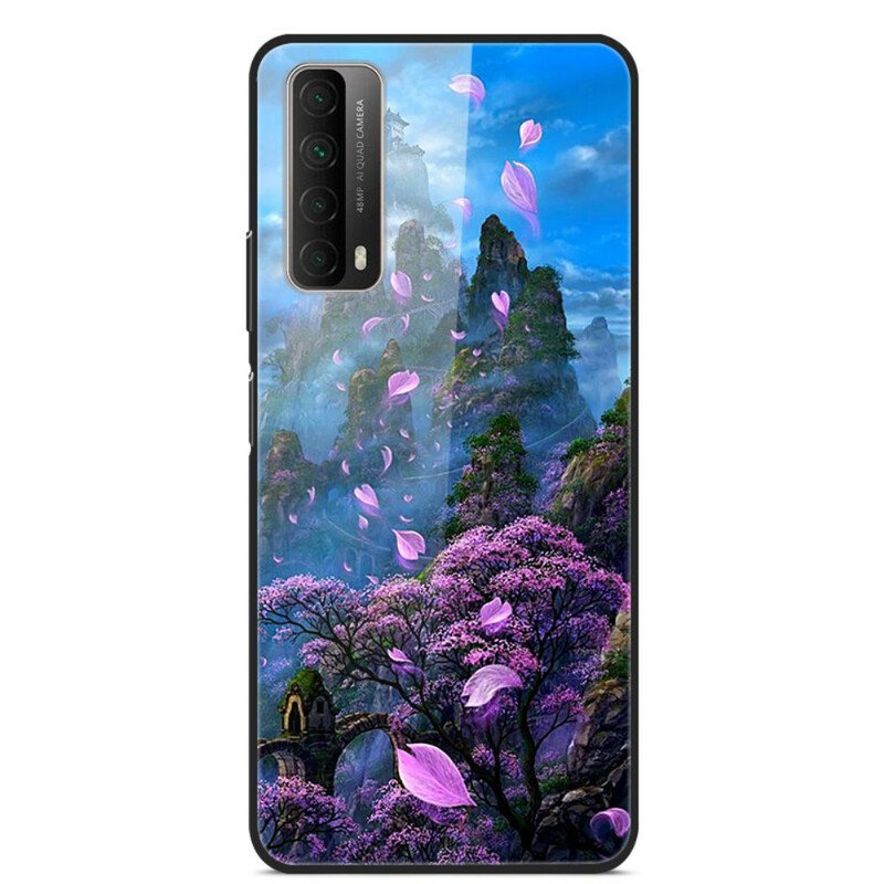 Skal Huawei P Smart 2021 Fantasy Landskap Härdat Glas