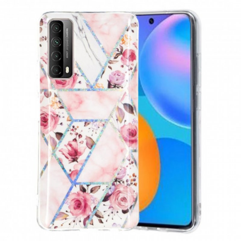 Skal Huawei P Smart 2021 Marmorerade Blommor