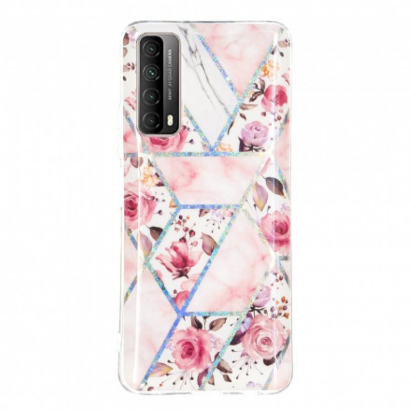 Skal Huawei P Smart 2021 Marmorerade Blommor