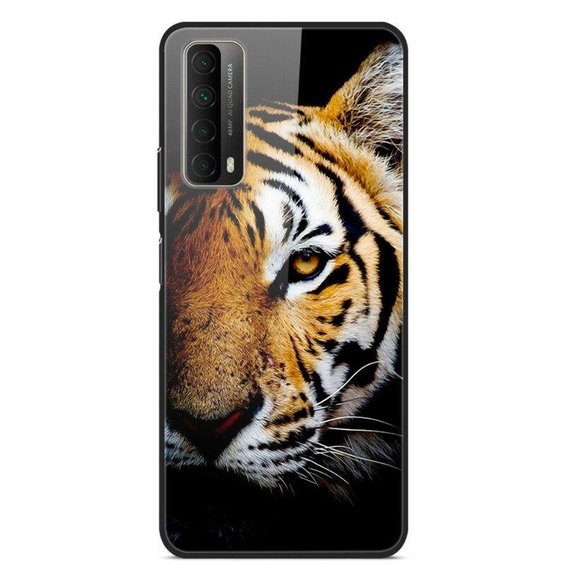 Skal Huawei P Smart 2021 Realistiskt Tiger Härdat Glas