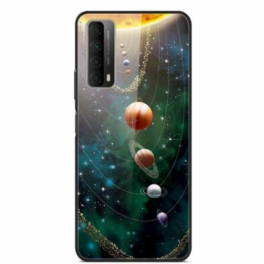 Skal Huawei P Smart 2021 Solsystemet Planet Härdat Glas