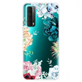 Skal Huawei P Smart 2021 Sömlös Akvarell Blommor