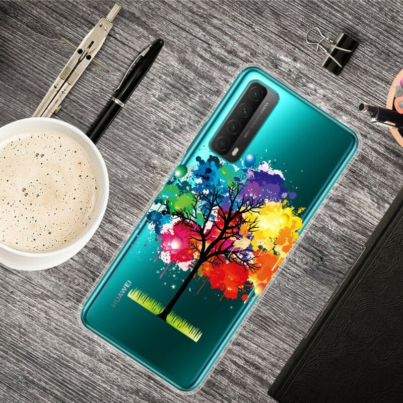 Skal Huawei P Smart 2021 Sömlös Akvarellträd