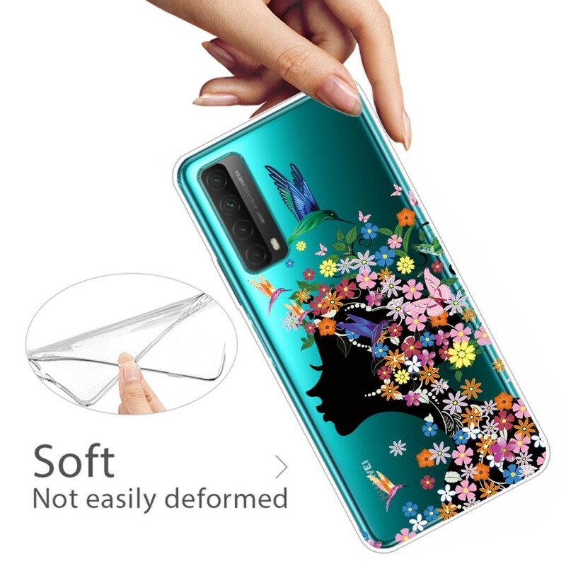 Skal Huawei P Smart 2021 Transparent Flower Girl