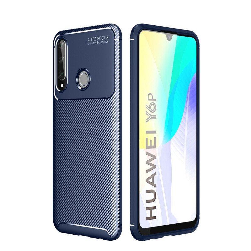 Mobilskal Huawei Y6p Flexibel Kolfiberstruktur