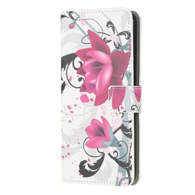 Fodral Samsung Galaxy Note 20 Tropiska Blommor