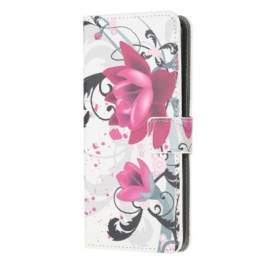 Fodral Samsung Galaxy Note 20 Tropiska Blommor