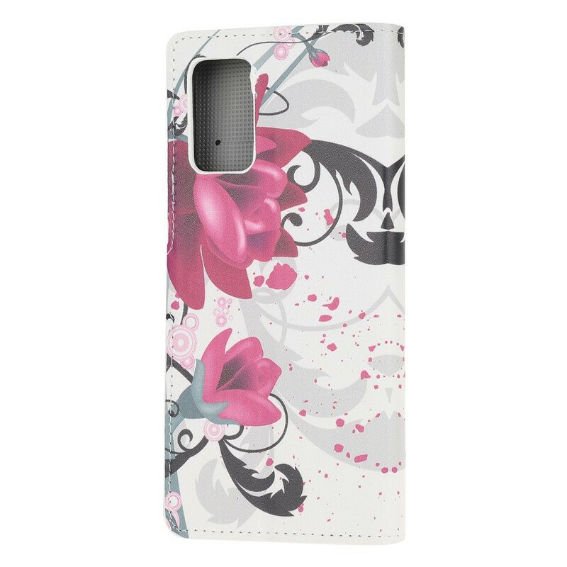 Fodral Samsung Galaxy Note 20 Tropiska Blommor