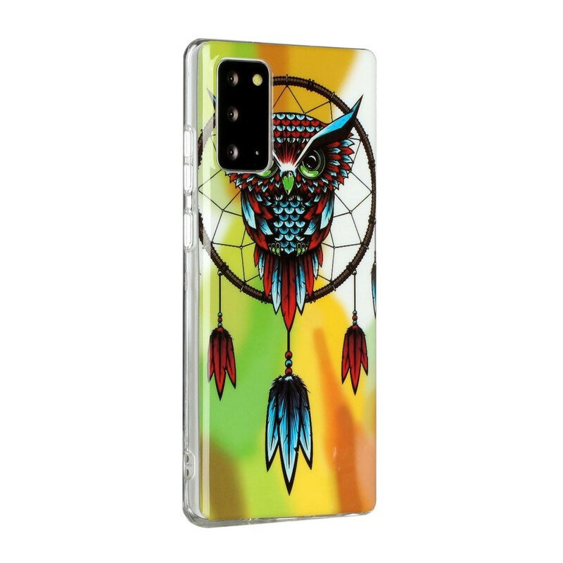 Skal Samsung Galaxy Note 20 Fluorescerande Owl Dream Catcher