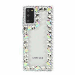 Skal Samsung Galaxy Note 20 Rhinestone Kontur