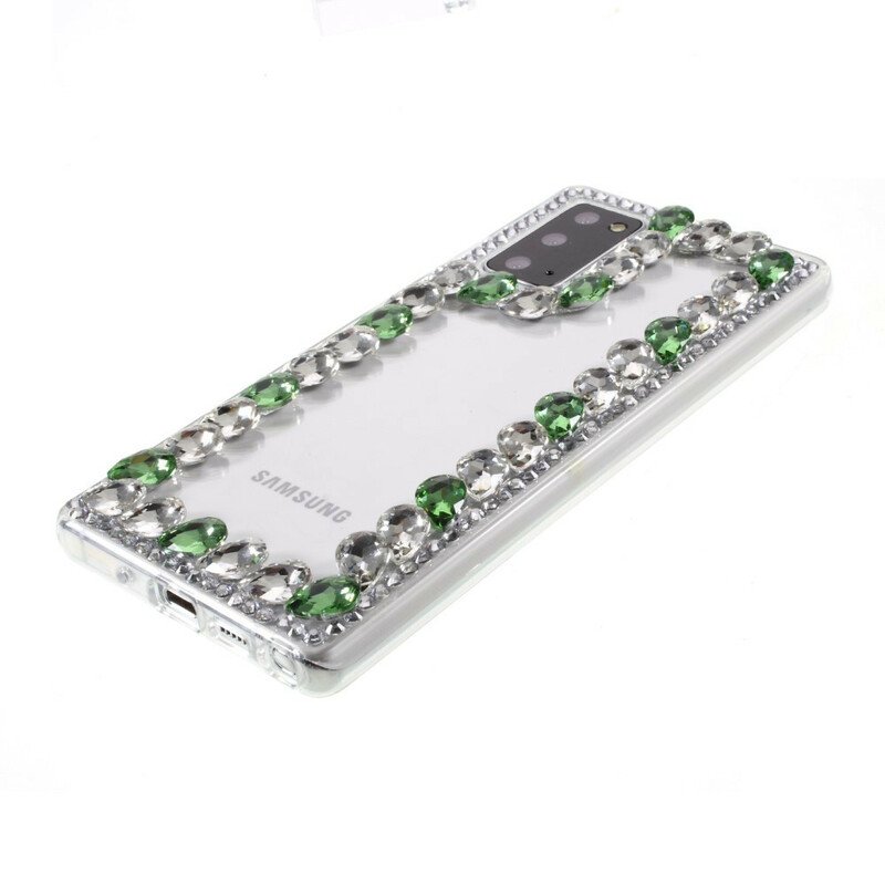 Skal Samsung Galaxy Note 20 Rhinestone Kontur