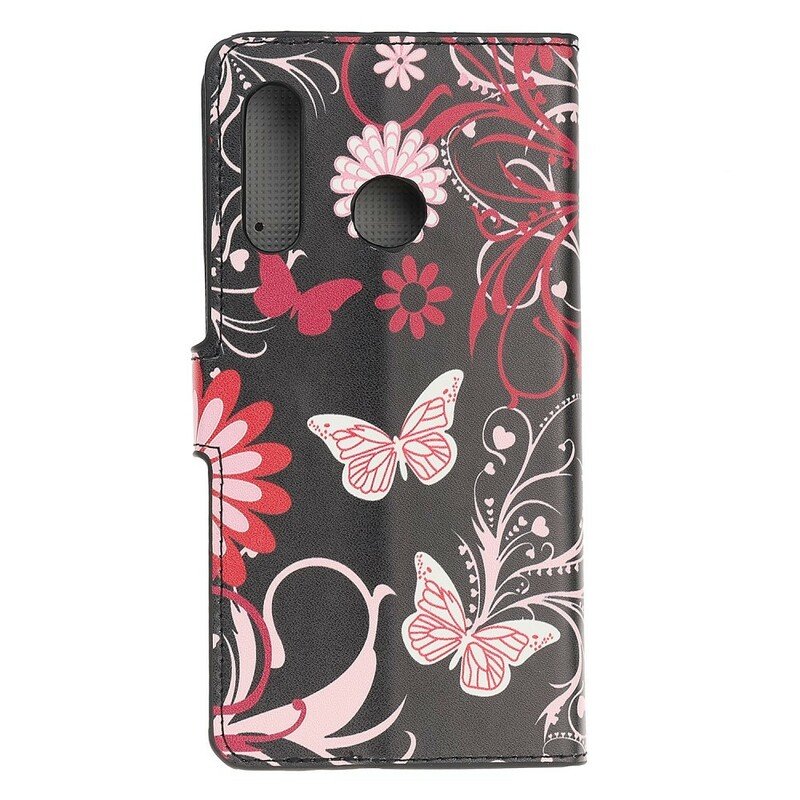 Fodral Huawei P Smart Z Fjärilar Och Blommor