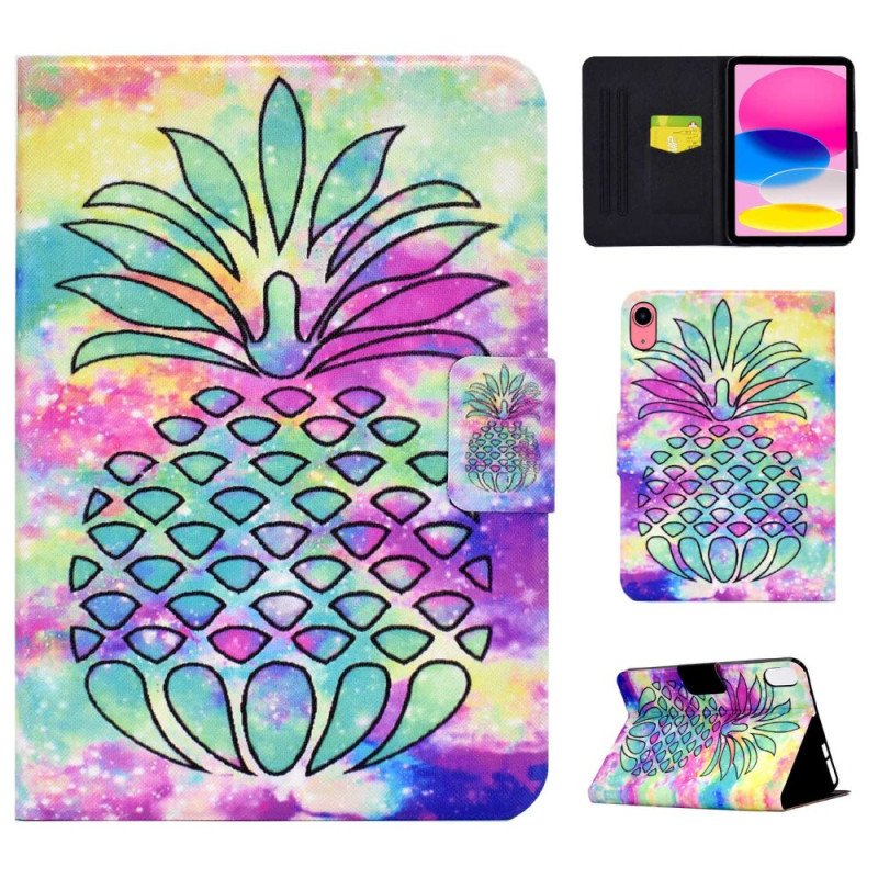 Fodral iPad 10.9" (2022) Grafisk Ananas