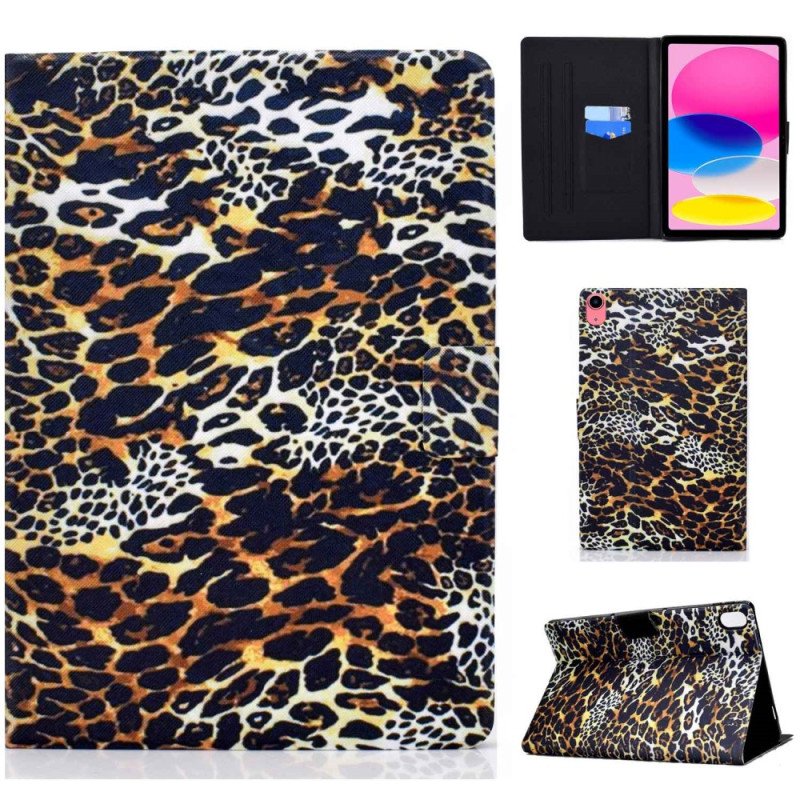 Fodral iPad 10.9" (2022) Leopard Stil