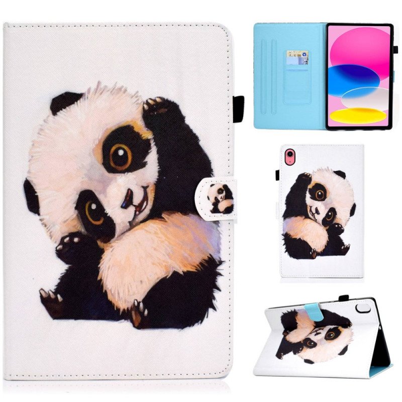 Fodral iPad 10.9" (2022) Söt Panda