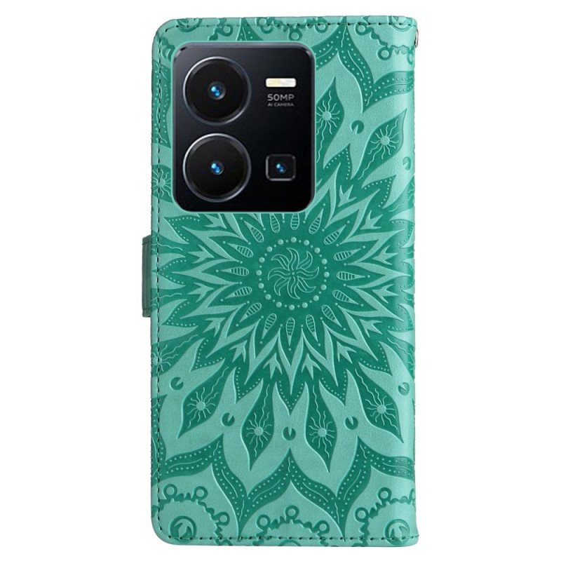 Fodral Vivo Y22s Mandala Sun Med Snodd