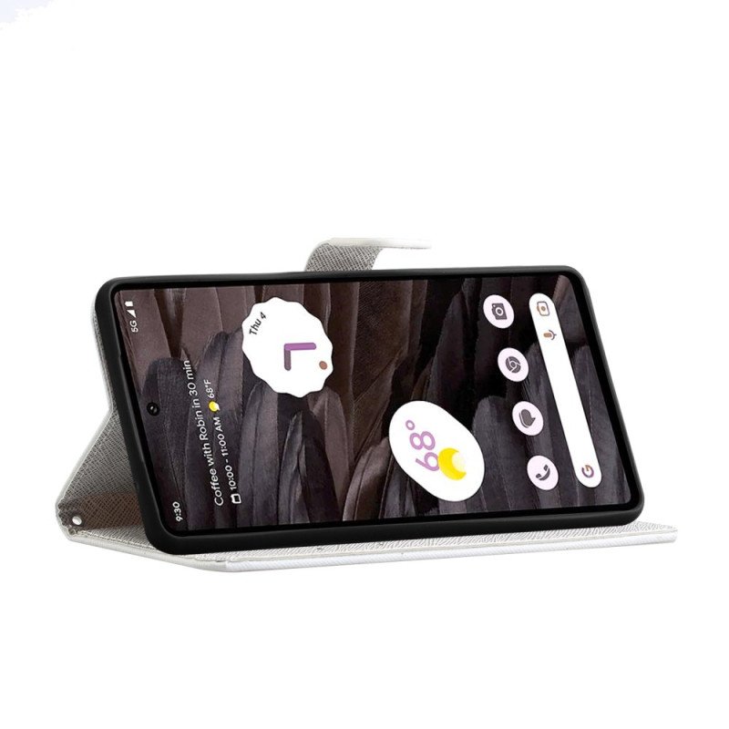 Fodral För Google Pixel 8a Space Panda Med Rem