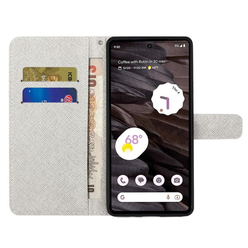 Fodral Google Pixel 8a Katter Och Lanyard Tree