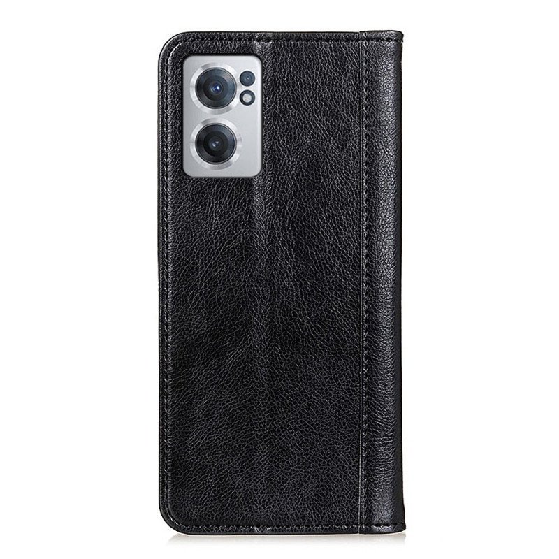 Folio-fodral OnePlus Nord CE 2 5G Läderfodral Läder