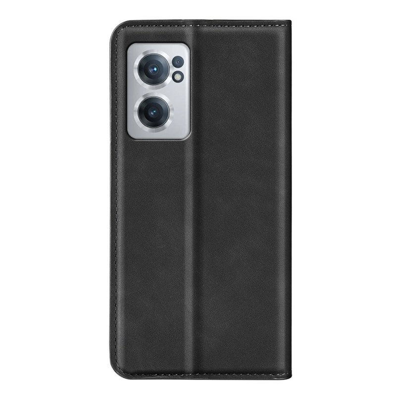 Folio-fodral OnePlus Nord CE 2 5G Läderfodral Silkesberöring