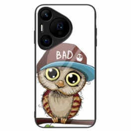 Skal Huawei Pura 70 Pro Telefonfodral Bad Owl Härdat Glas