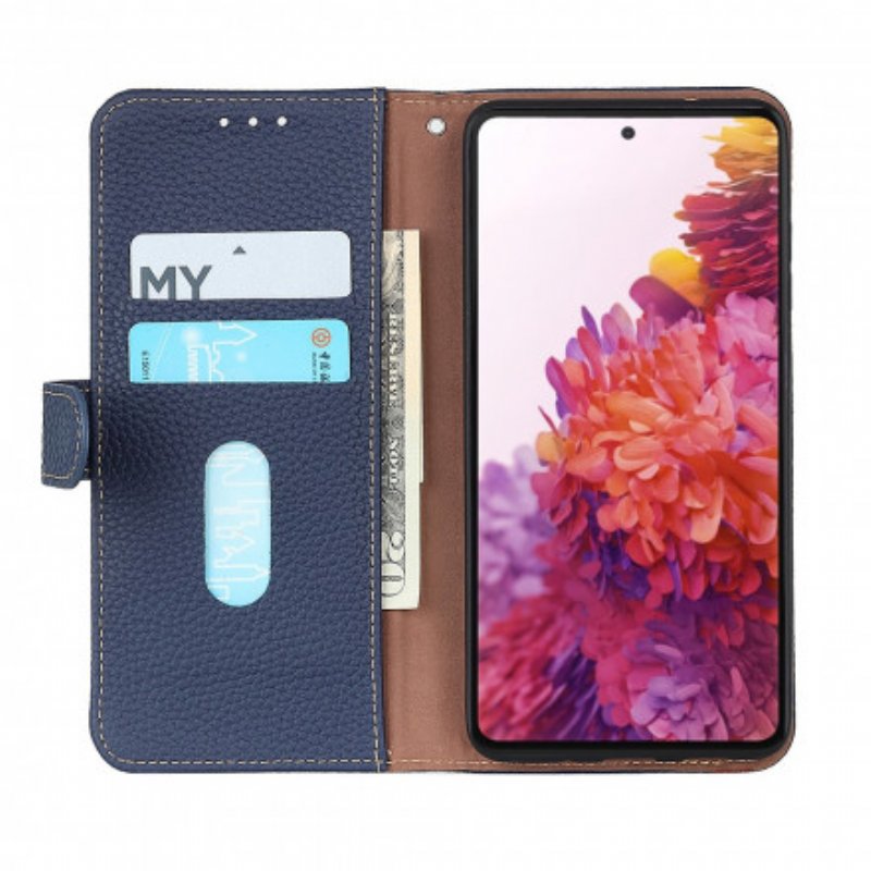 Folio-fodral Xiaomi Mi 11 Lite 4G / 5G / 5G NE Khazneh Lychee Läder