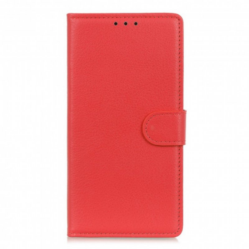 Folio-fodral Xiaomi Mi 11 Lite 4G / 5G / 5G NE Traditionellt Litchi Konstläder