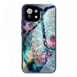 Mobilskal Xiaomi Mi 11 Lite 4G / 5G / 5G NE Mandala Härdat Glas