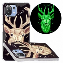 Skal Xiaomi Mi 11 Lite 4G / 5G / 5G NE Fluorescerande Majestic Deer