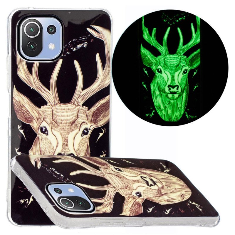 Skal Xiaomi Mi 11 Lite 4G / 5G / 5G NE Fluorescerande Majestic Deer