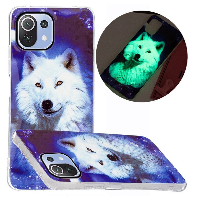 Skal Xiaomi Mi 11 Lite 4G / 5G / 5G NE Fluorescerande Vildhund