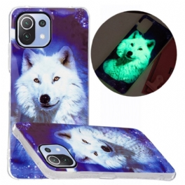 Skal Xiaomi Mi 11 Lite 4G / 5G / 5G NE Fluorescerande Vildhund