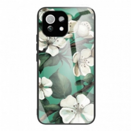 Skal Xiaomi Mi 11 Lite 4G / 5G / 5G NE Härdat Glas Blommor