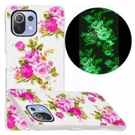 Skal Xiaomi Mi 11 Lite 4G / 5G / 5G NE Neon Liberty Blommor