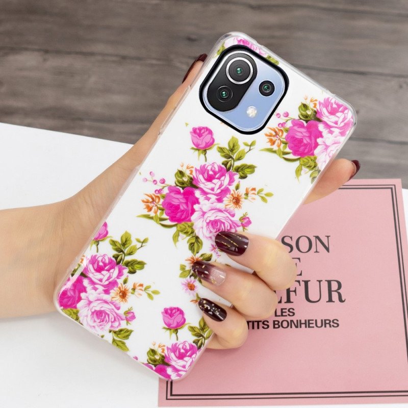 Skal Xiaomi Mi 11 Lite 4G / 5G / 5G NE Neon Liberty Blommor