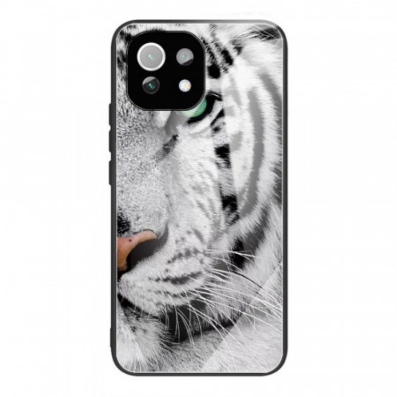 Skal Xiaomi Mi 11 Lite 4G / 5G / 5G NE Tiger Härdat Glas