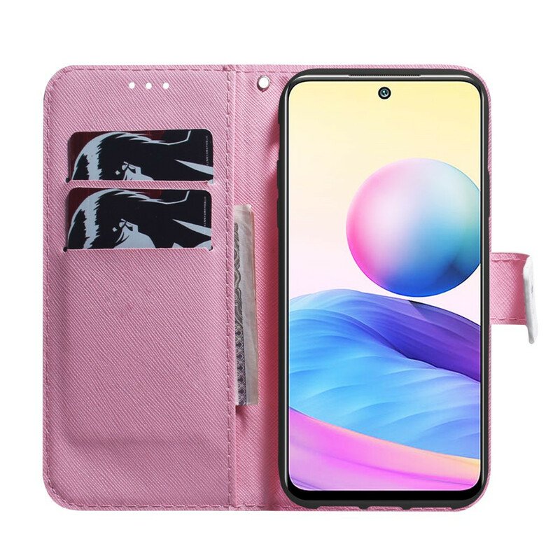 Fodral Poco M3 Pro 5G Blomma Dusty Pink