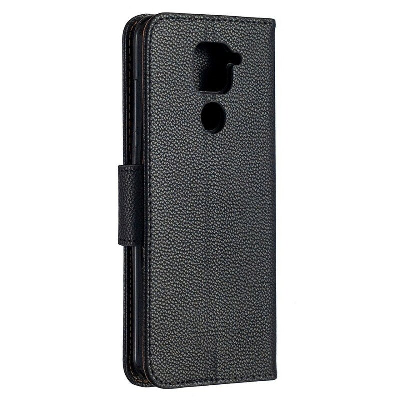 Fodral Xiaomi Redmi Note 9 Folio-fodral Litchi Rabat Oblique