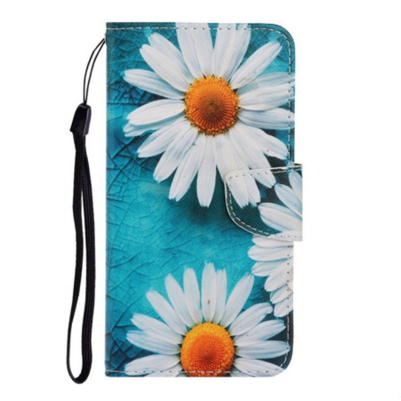 Fodral Xiaomi Redmi Note 9 Med Kedjar Thong Daisies