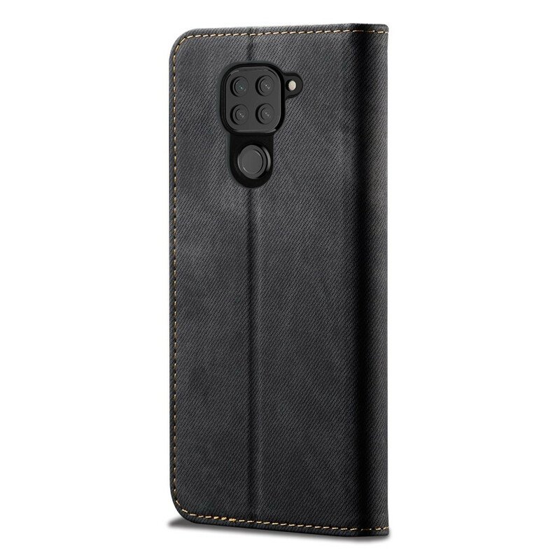 Folio-fodral Xiaomi Redmi Note 9 Läderfodral Denim Tyg