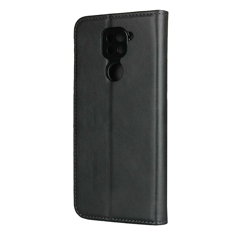 Folio-fodral Xiaomi Redmi Note 9 Läderfodral Premium Konstlädersömmar