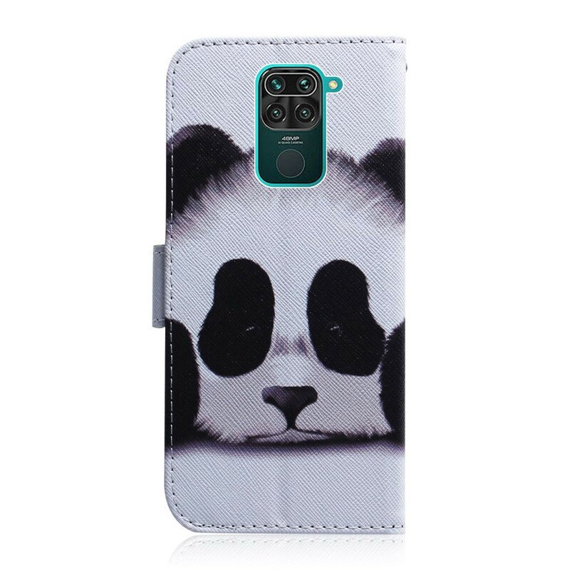 Läderfodral Xiaomi Redmi Note 9 Panda Ansikte