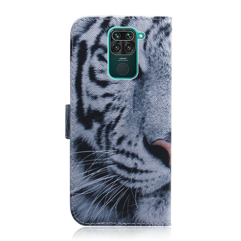 Läderfodral Xiaomi Redmi Note 9 Tiger Face