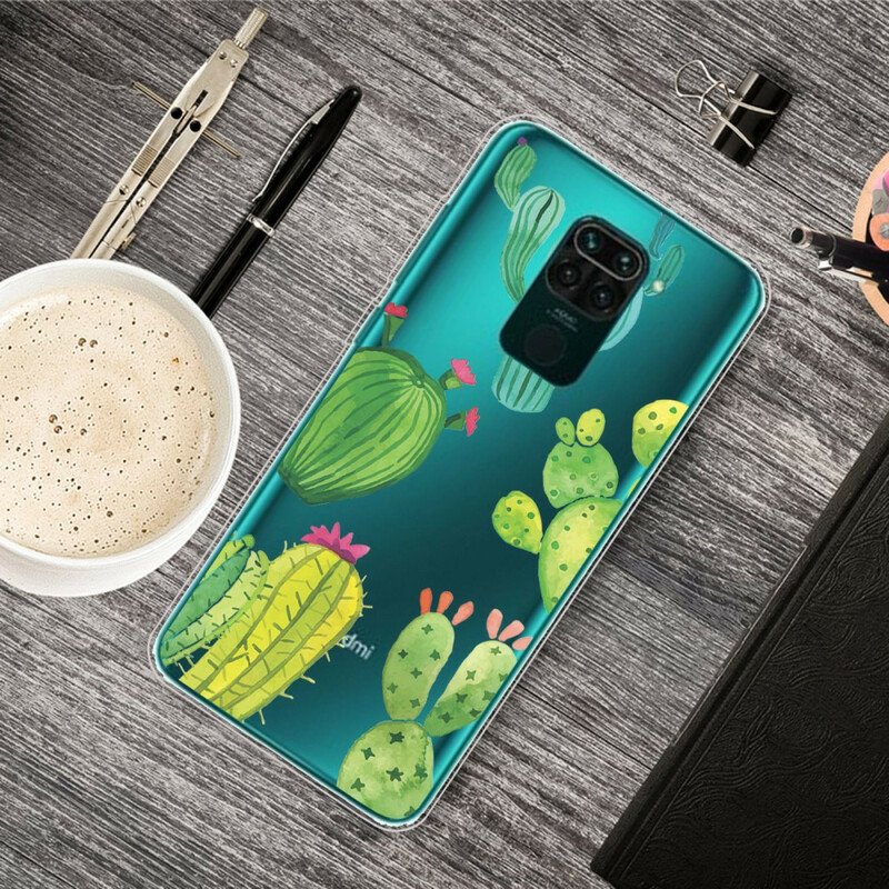 Skal Xiaomi Redmi Note 9 Akvarell Kaktusar