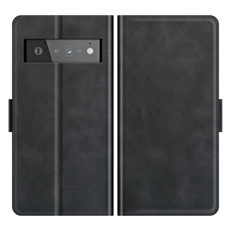 Fodral Google Pixel 6 Pro Folio-fodral Klassisk Dubbel Klaff