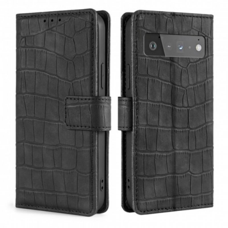 Fodral Google Pixel 6 Pro Skin-touch Crocodile