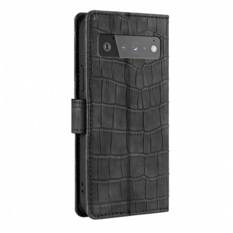 Fodral Google Pixel 6 Pro Skin-touch Crocodile