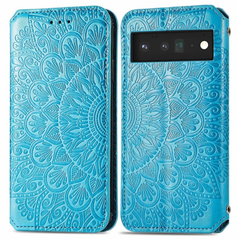 Folio-fodral Google Pixel 6 Pro Läderfodral Mandala