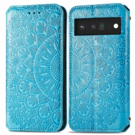 Folio-fodral Google Pixel 6 Pro Läderfodral Mandala