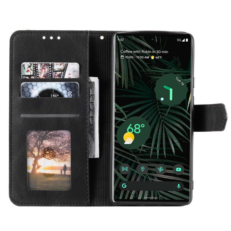 Folio-fodral Google Pixel 6 Pro Skin-touch-sömmar